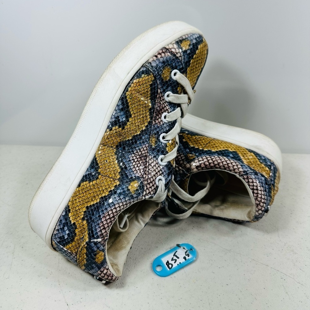 Steve Madden Bertie Faux Snakeskin Platform Sneakers Women's 9 M